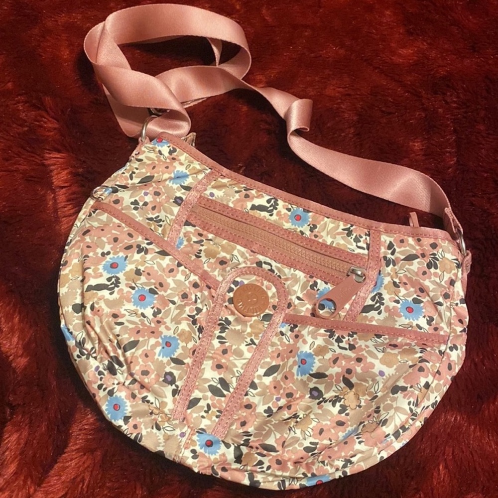 Kipling rose amber crossbody